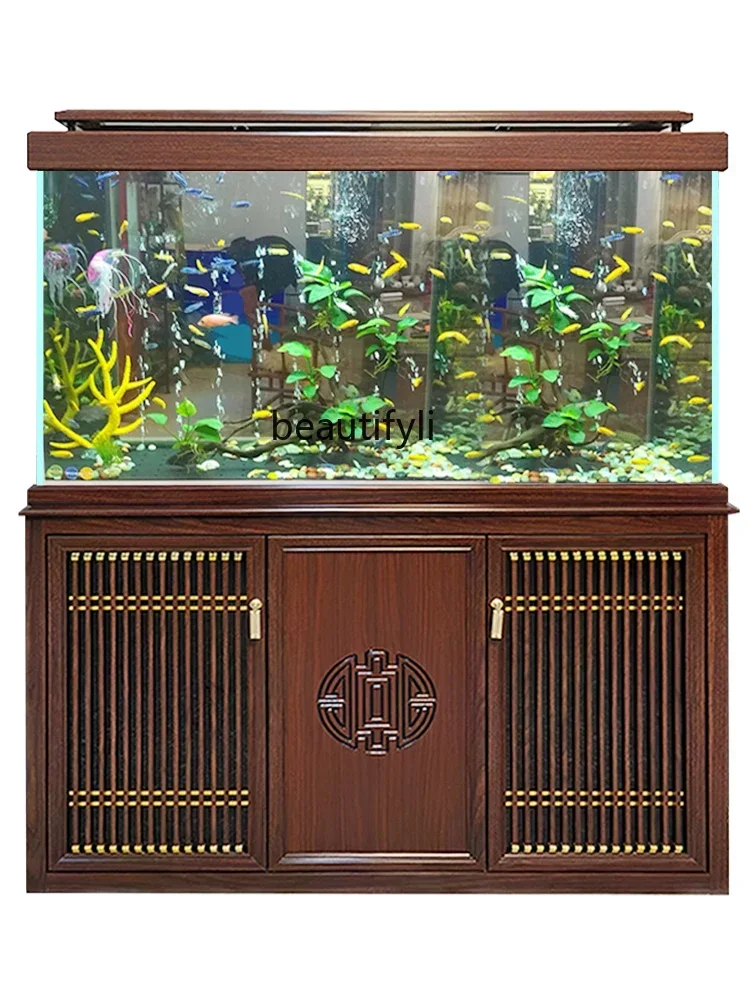 Super White Glass Bottom Filter Large and Medium Size Aquarium Change Water Living Room Dragon Fish Tank Mute