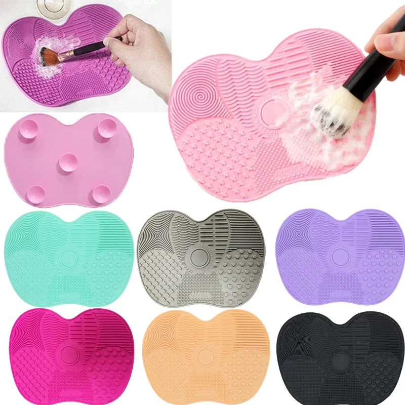 Silicone Maquiagem Escova Cleaner Pad, Cleaner Pad, Gel Mat Limpeza, Fundação Scrubber Board, Lavagem Cosmética, Mais Novo