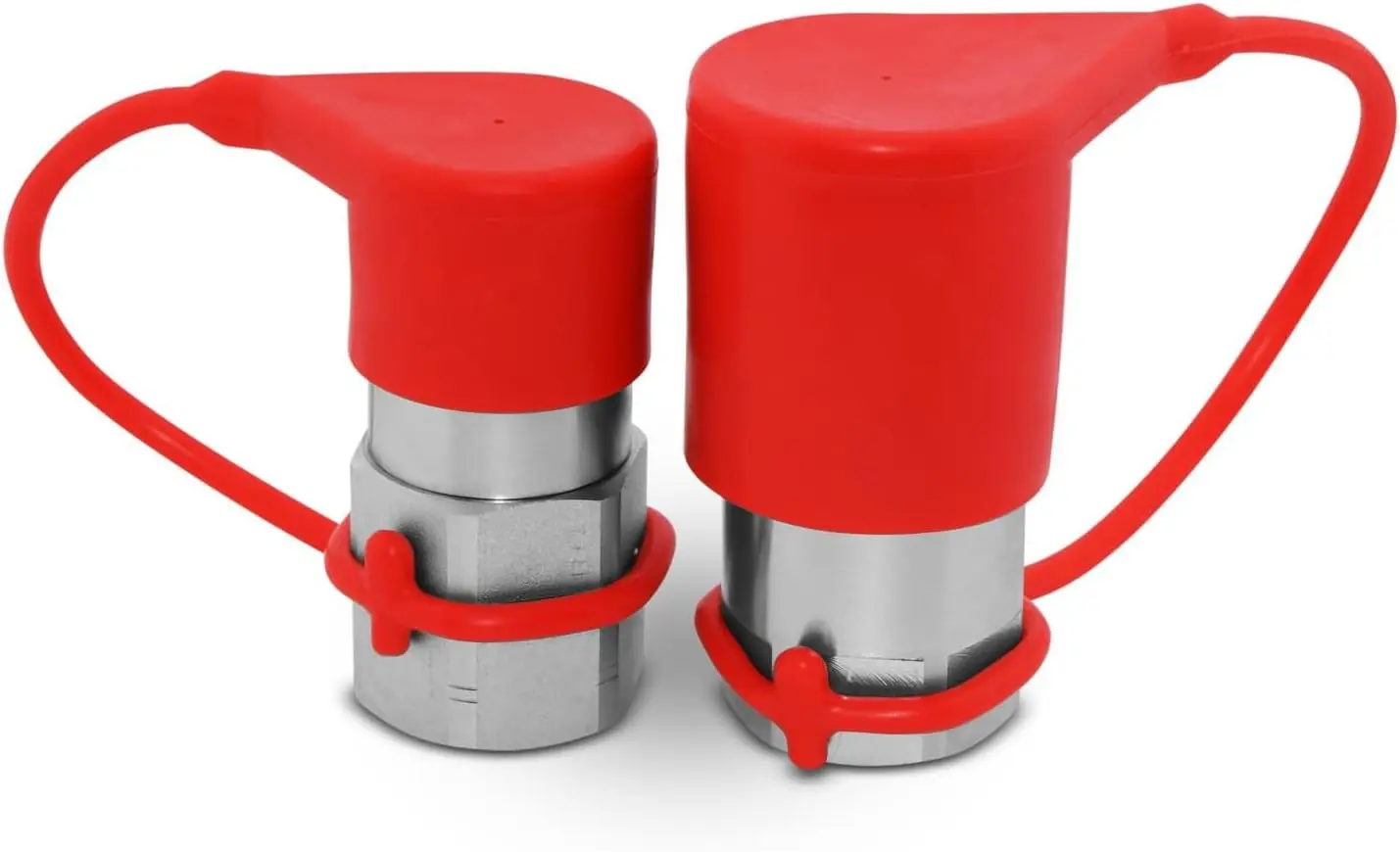 Flat Face High Flow Skid Steer Hydraulic Quick Connect Couplers/Couplings Set, 3/4