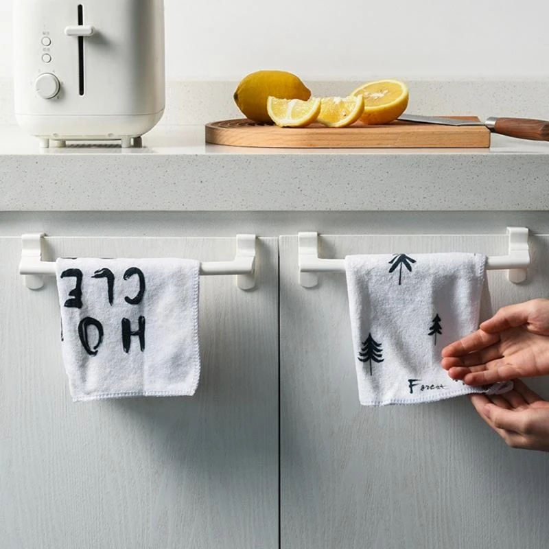 

Towel Rack Over Door Towel Bar Hanging Holder for Bathroom Kitchen Cabinet Door