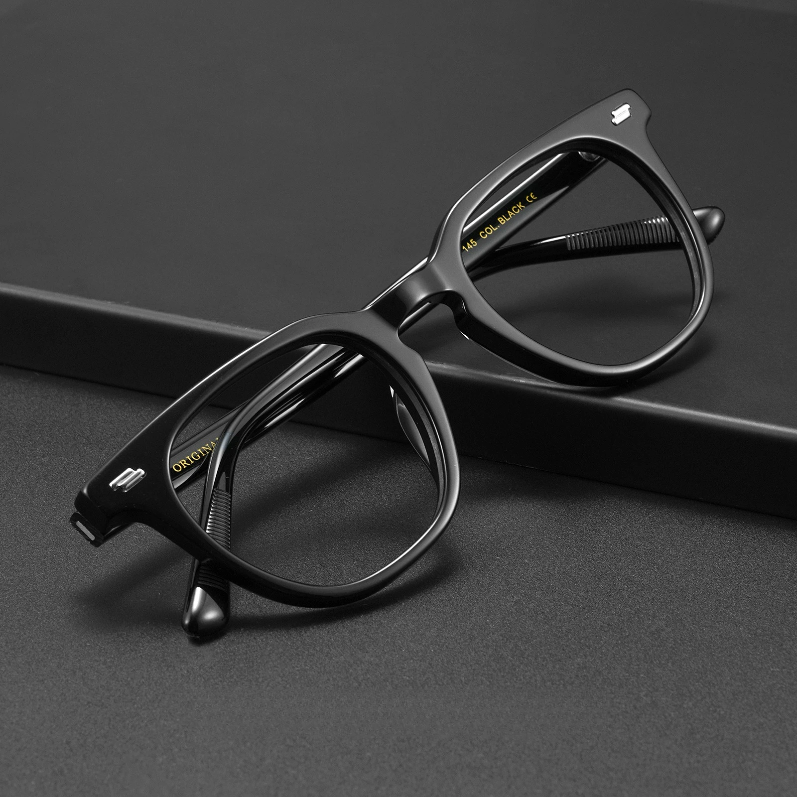 

Круглая ацетатная оправа для очков ручной работы в японском стиле для мужчин и женщин, крепление для линз по рецепту, ретро очки, настройка логотипа