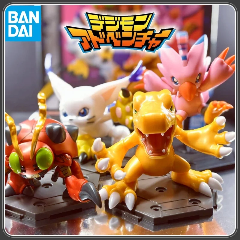В наличии: Коллекционная фигурка Bandai Digimon Gathering Vol.1 (слепой бокс) — Агумон, Тейлмон, Биёмон, Тентомон. Аниме-фигурка, коллекционная игрушка, подарок.