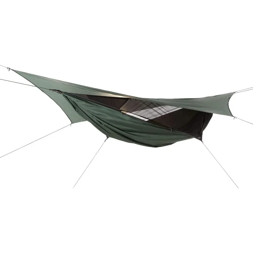 Camping Hammock Outdoor Garden Hanging Chair - Expedition Zip Tourist Hammock With Mosquito Net Hammocks for Leisure Furniture