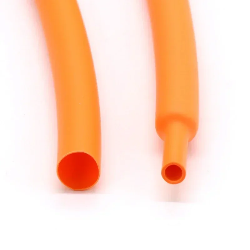 1~10m 2:1 Orange Heat Shrink Tube Diameter 1mm ~ 50mm Polyolefin Tubing Sleeving Wrap Wire Repair DIY Cable Protecctor