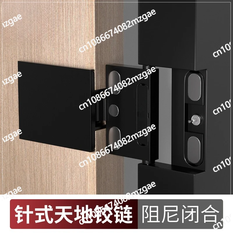 

Aluminum Frame Door Pin Type Heaven and Earth Invisible Hinge Large Angle Opening Wardrobe Door Heavy Duty