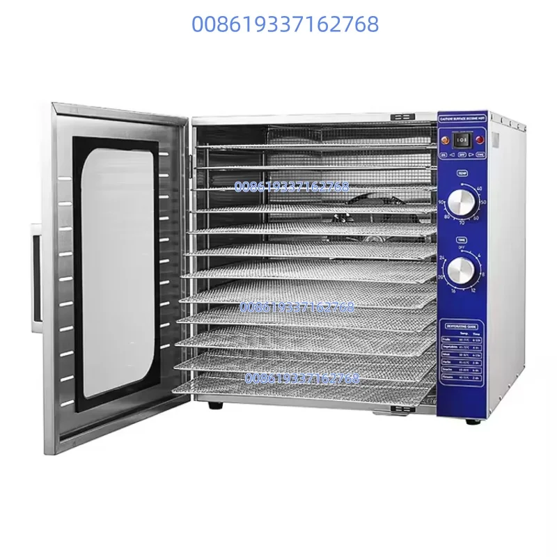 Wholesale 12-Tray Stainless Steel Fast Fruit Dryer New 220V Dehydration Oven for Hotel Food Processing Vegetable Machines