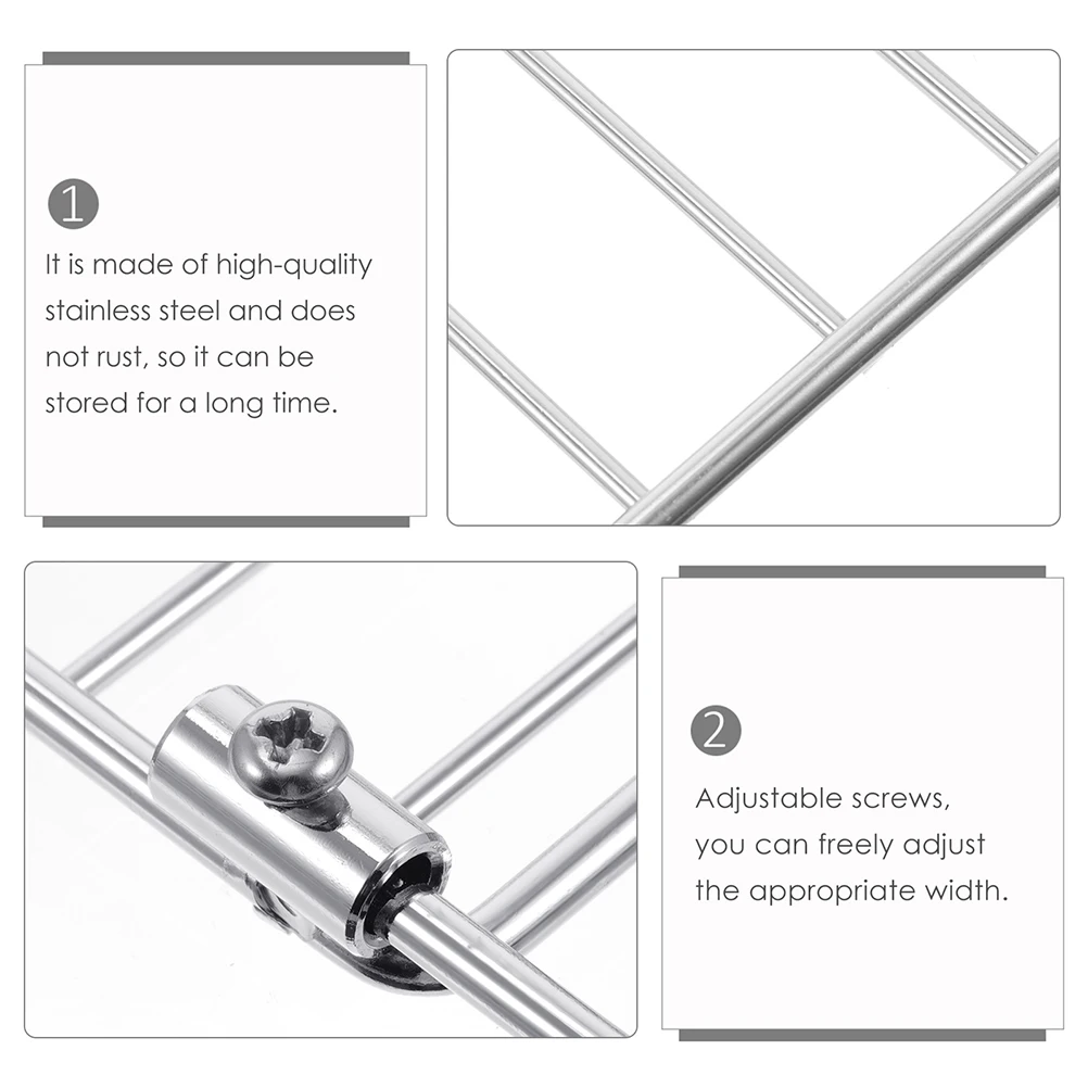 Stainless Steel Bbq Grill Rack Electric Oven Rack Non-Stick Barbecue Wire Mesh High Temperature Resistant Cooking Tool For Home