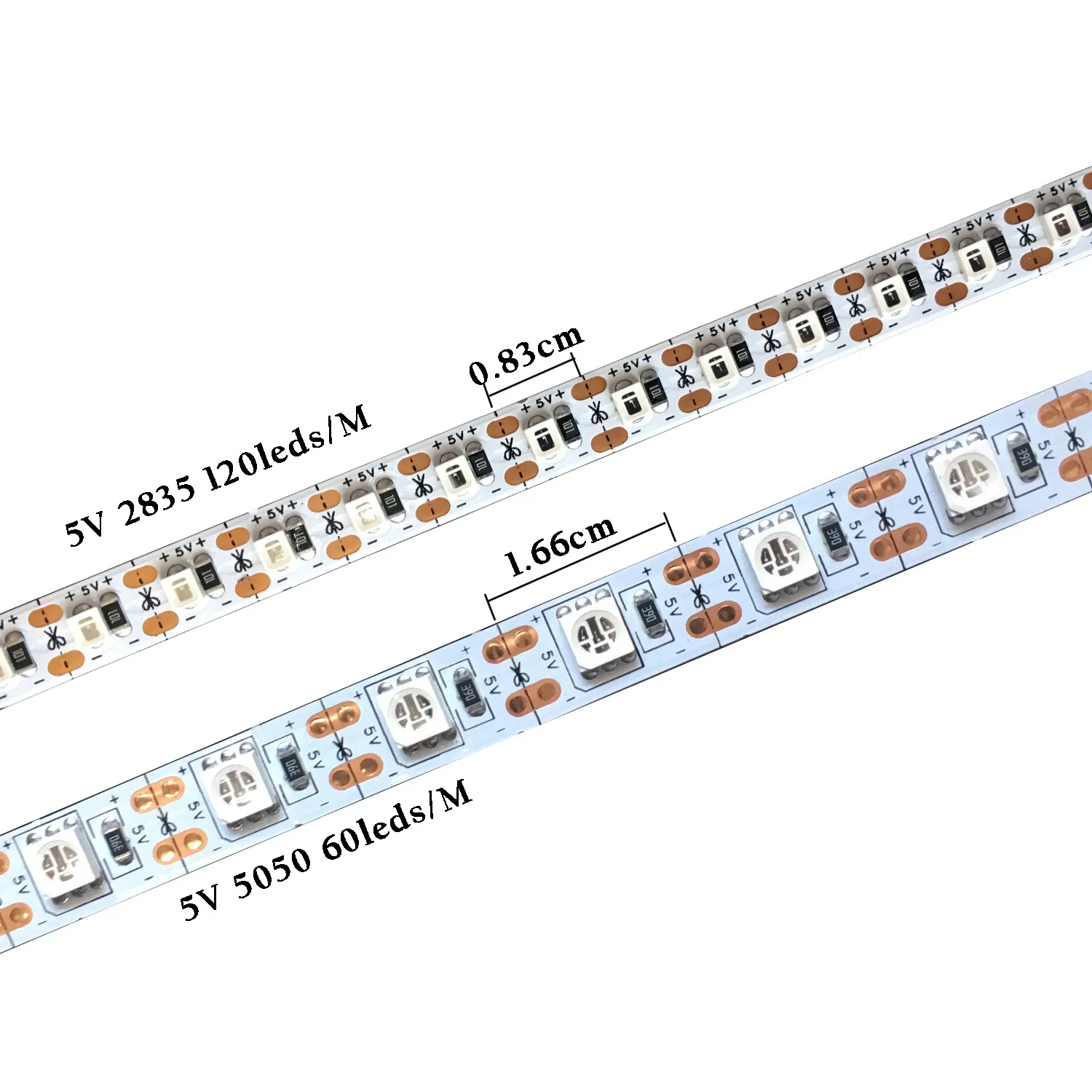 LEDライトストリップ,2835 SMD,60ダイオード/m,5050ダイオード,5v 12v 120 UV395-405nm,透明紫外線,紫