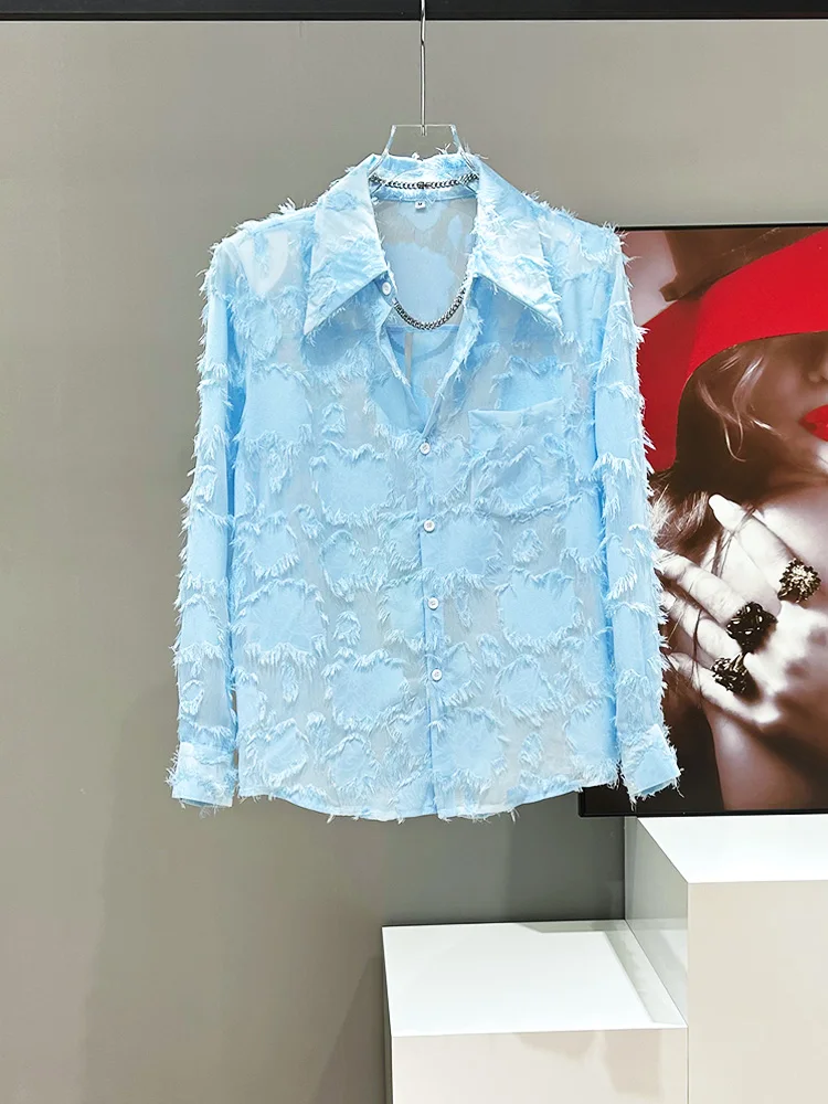 

Мужская тонкая повседневная рубашка Original Home 2025 с длинным рукавом, вырезами и подплечниками, дышащая, весенняя, молодежная, модная