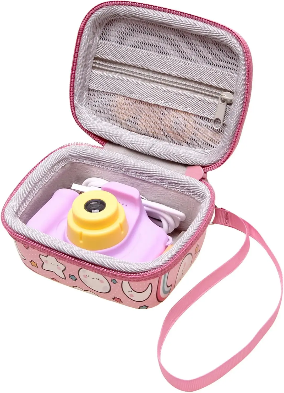 LTGEM Camera Case for Seckton/Desuccus/PROGRACE/Rindol/GKTZ/Dylanto/OZMI/NINE CUBE Kids Camera Toys Travel Storage Bag,Only Case