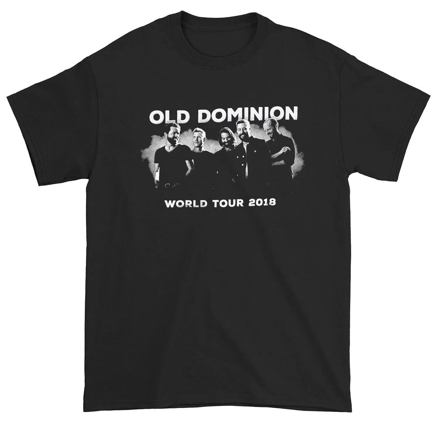 Men's Old Dominion Happy Endings World Tour 2018 Slim Fit T shirt X Large Black