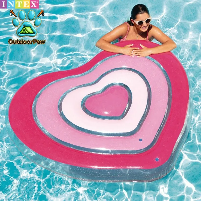 INTEX Love Floating Row Bed Water Toys Inflatable Mounts Swimming Rings Adult Male Female Floating Children