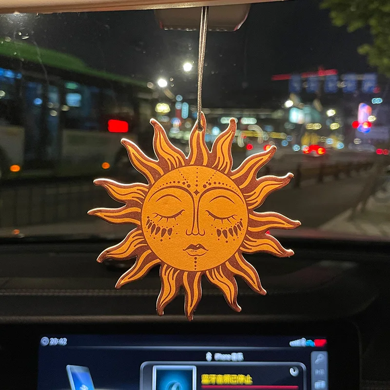 Car Aromatherapy Perfume Air Freshener Japanese Cartoon Animation Rearview Mirror Fragrance Pendant Toilet Air Vent Sun