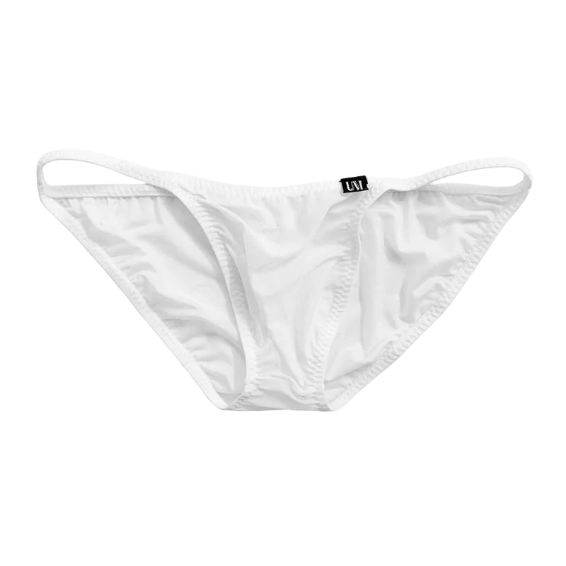 Men's Low-Rise Silk Nylon Briefs Sexy Tight Underwear Comfortable Soft Fabric Boxer Briefs for Men