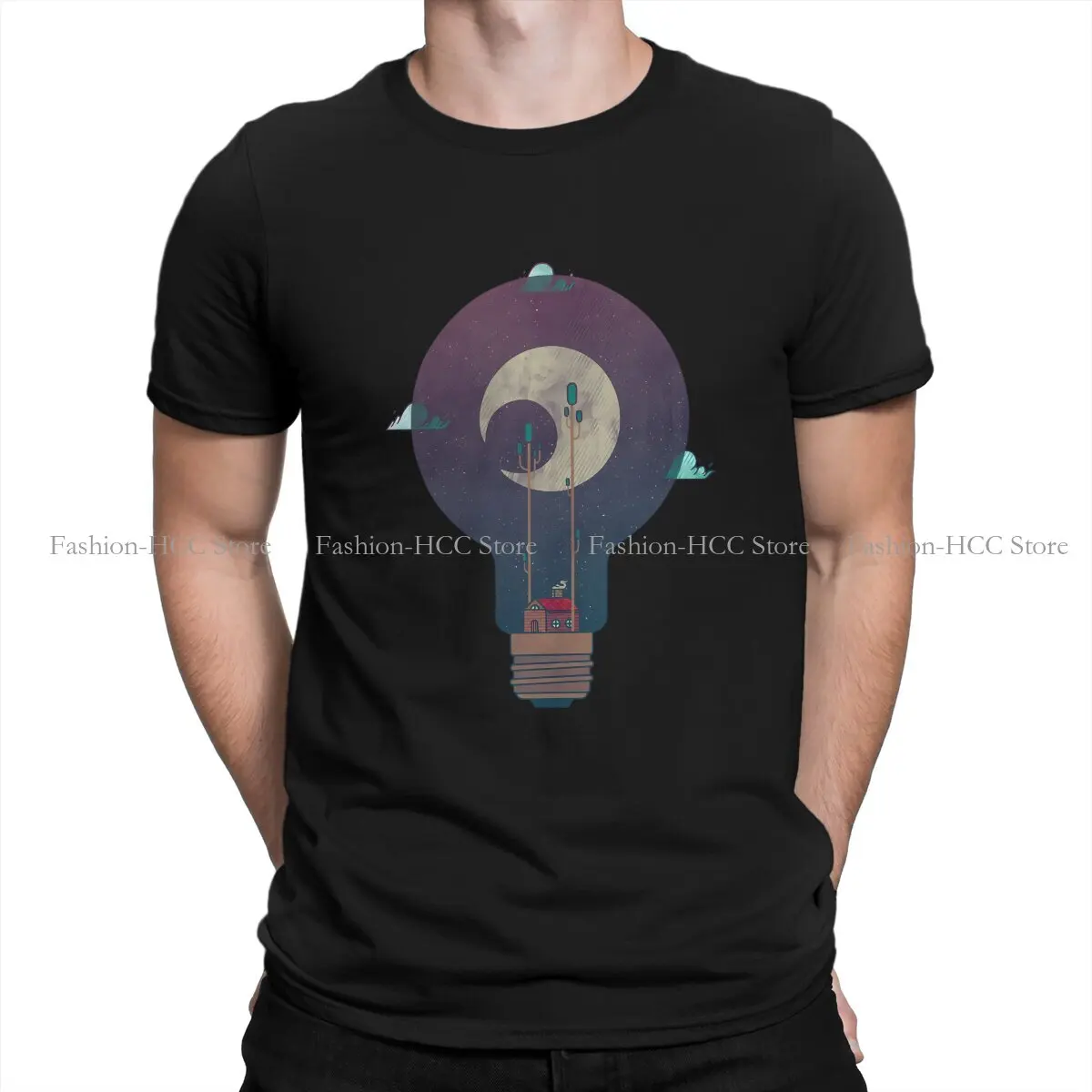 Great Inventor Edison Polyester TShirts Nocturnal Pondering Distinctive Homme T Shirt New Trend Tops