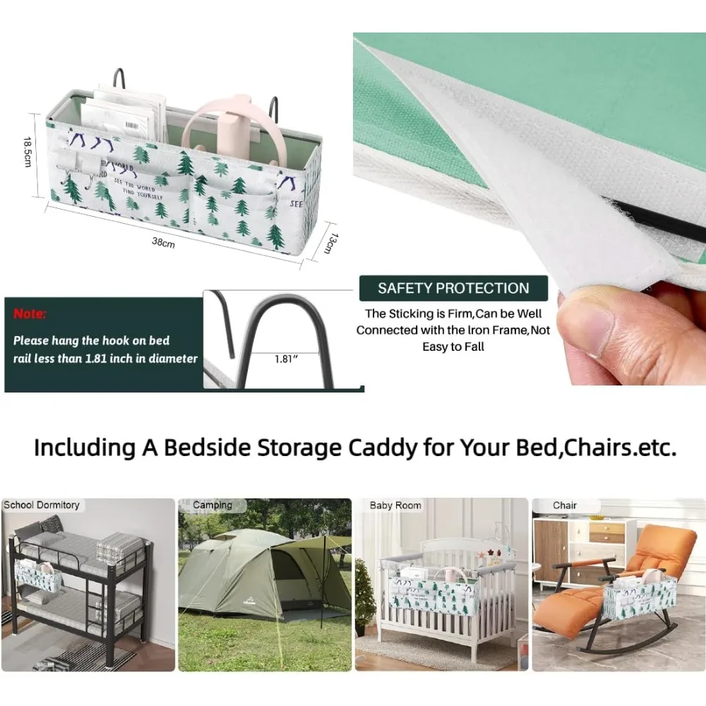 إطار سرير معدني بحجم مزدوج أرجواني من GIME للأطفال/الفتيات/المراهقين/الكبار، سرير بمنصة بتصميم قطة لطيفة مع حقيبة تخزين معلقة، مقاس M قوي #6