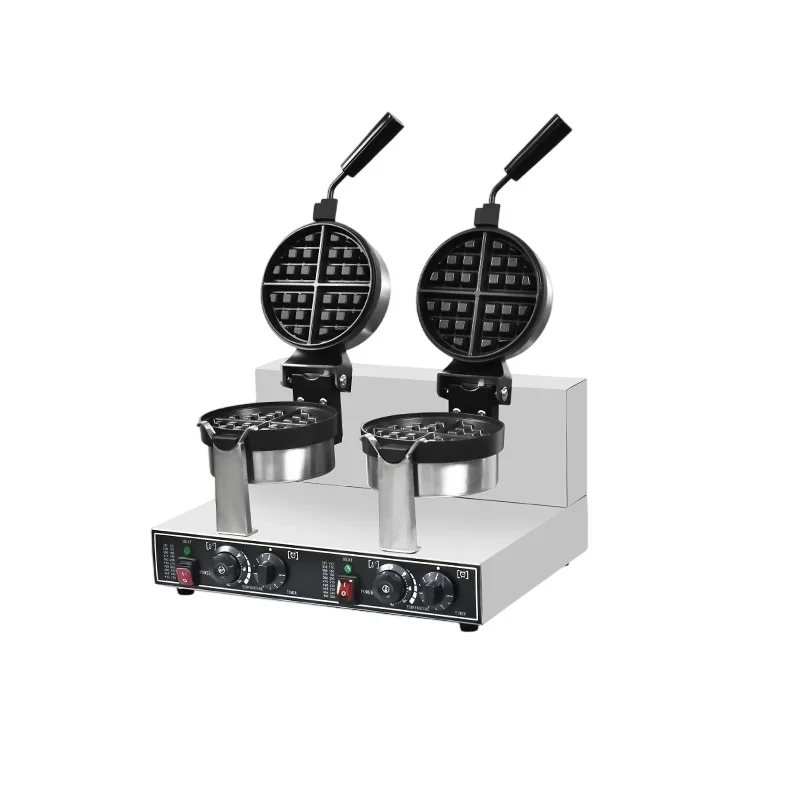 

Food tools Commercial Waffle Maker Machine Double Rotary Electric Mini Belgian Waffle Maker Professional Wholesale Waffle M