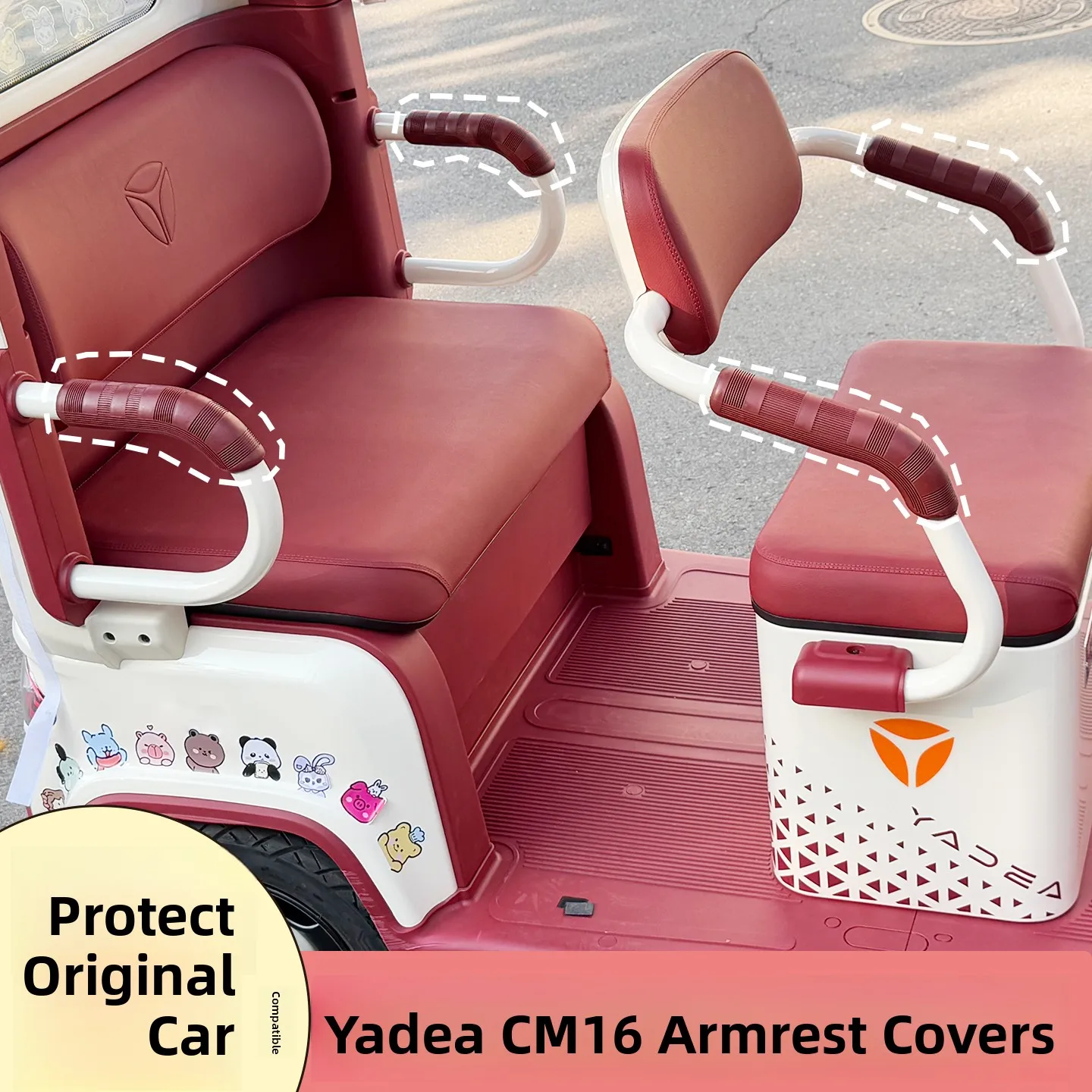 Universal  Vehicle Handlebar Protection Cover for Yadea CM16 Tricycle Handrail Protection Accessories Motorcycle Parts