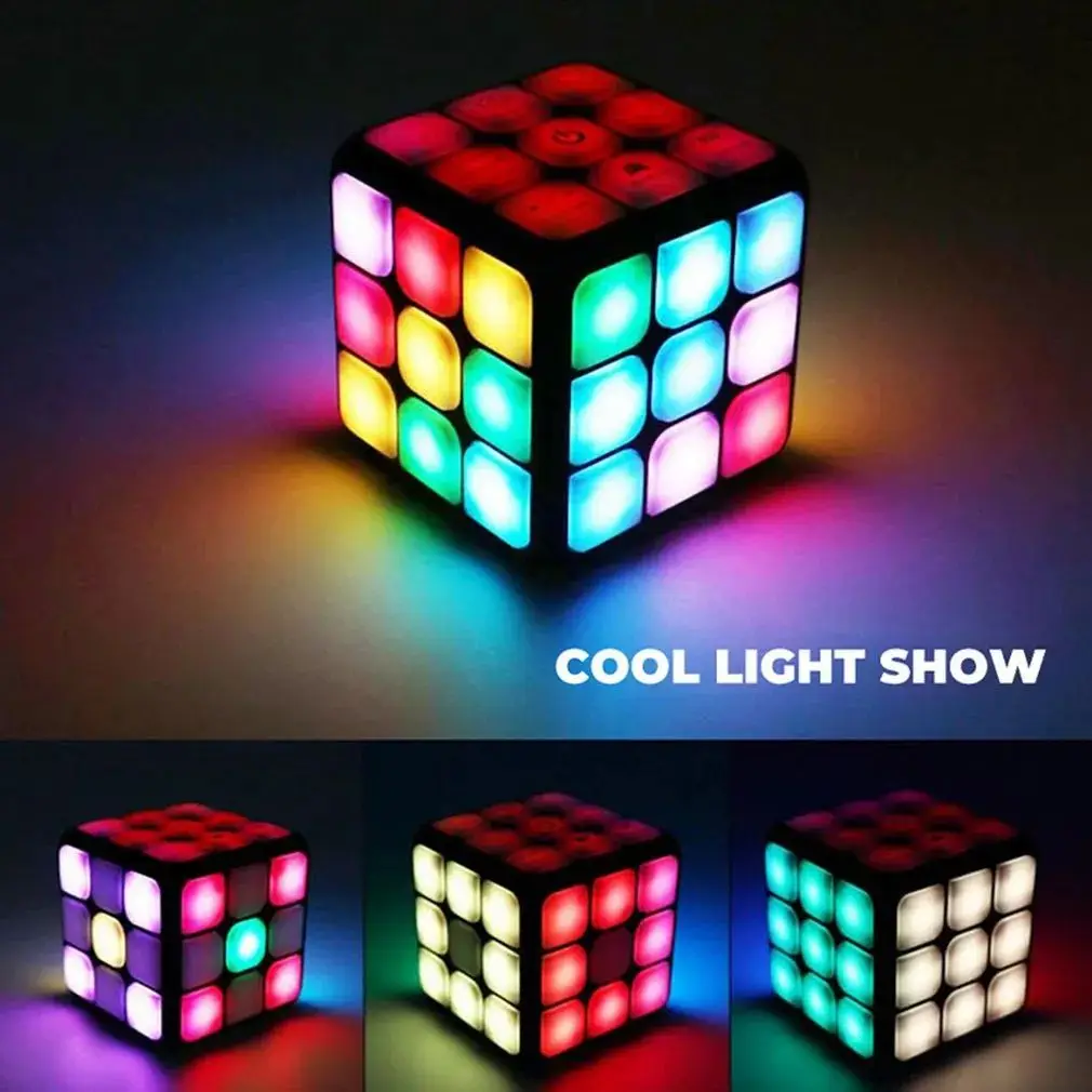 Cubo mágico de hechicería, sonido eléctrico y Flash, variedad Musical, descompresión, inteligencia, desarrollo de iluminación, juguetes para niños, regalos