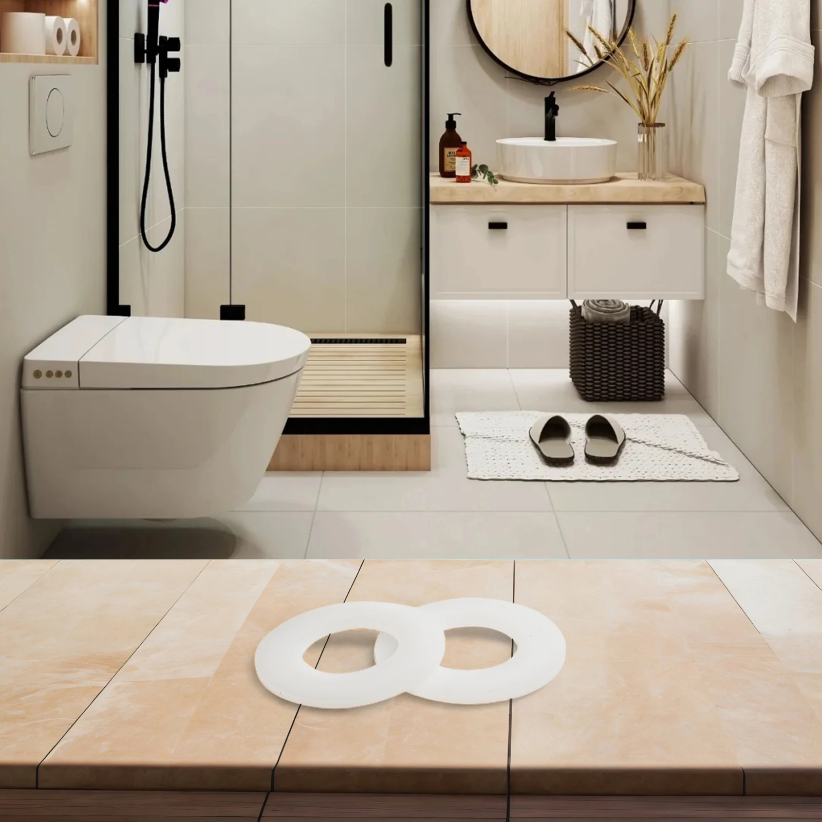 

For GEBERIT Silicon Rubber Flush Valve Seal Washer Diaphragm 816 418 00 1 30 Count Package for Dependable Sealing