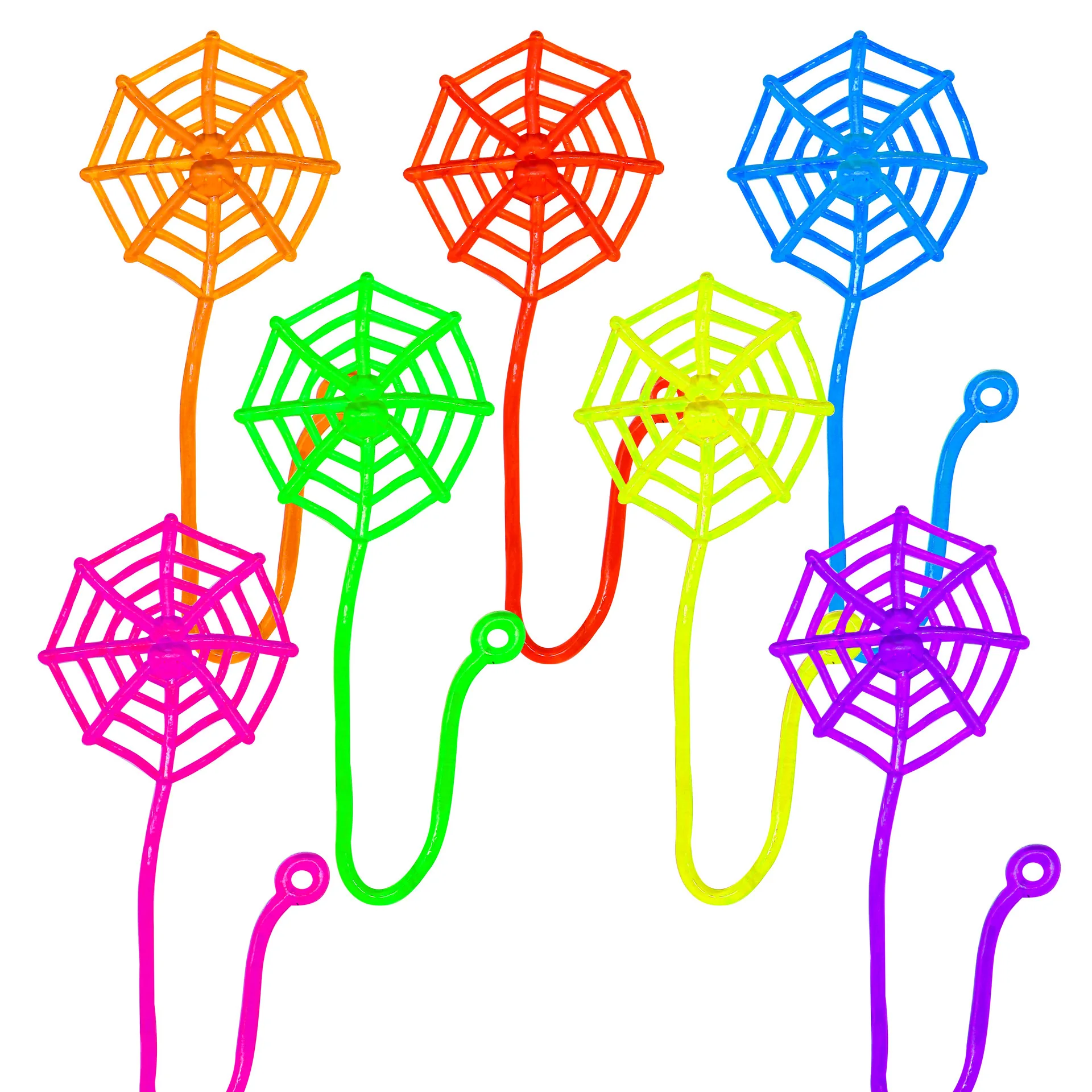 10/20/30Pcs Stretchable Climbing Spider Web Fun Sports Toy Elastic Adhesive Hand Spider Web Competitive Toys Birthday Gift