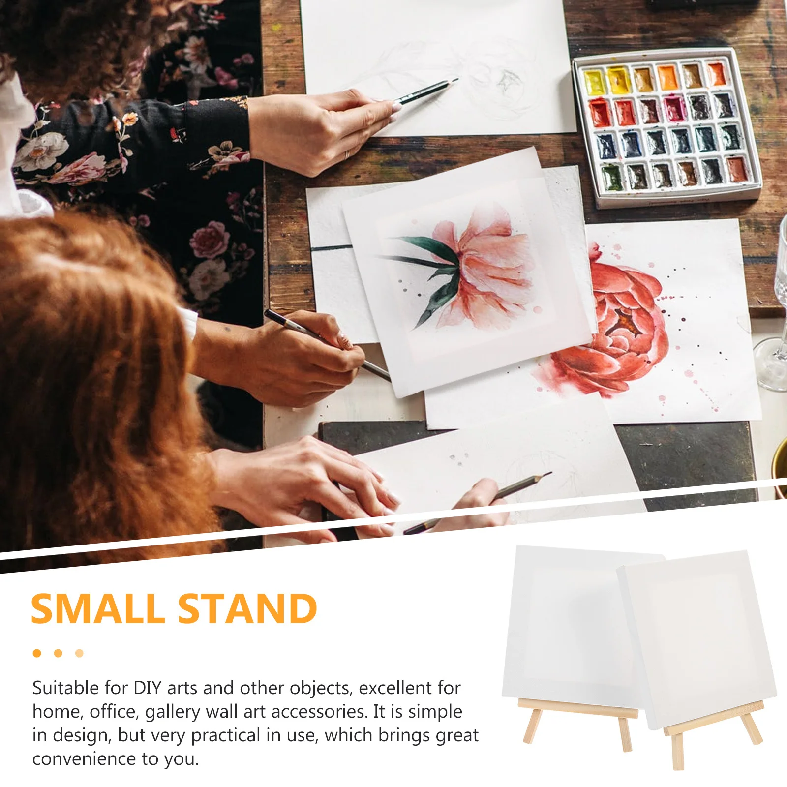 

5 set Mini Canvas Easel Set Desktop Display Stand For Diy Art Craft Oil Painting Gallery Wall Decor Mini Picture Holder