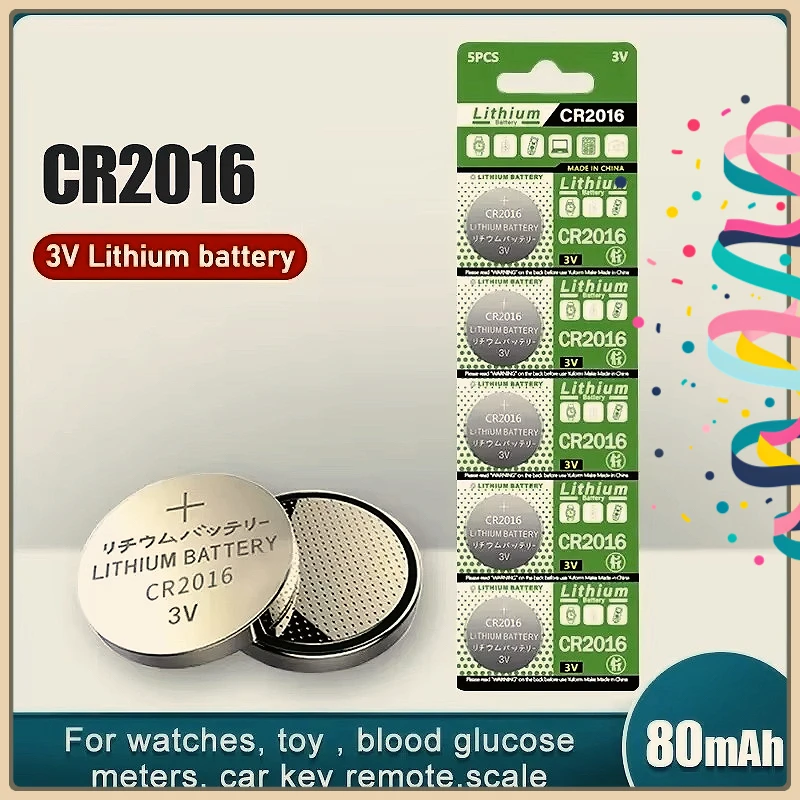 

2-50PCS CR2016 High Performance Button Coin Cell CR 2016 DL2016 ECR2016 BR2016 3V For Watch Car Key Remote Computer Motherboard