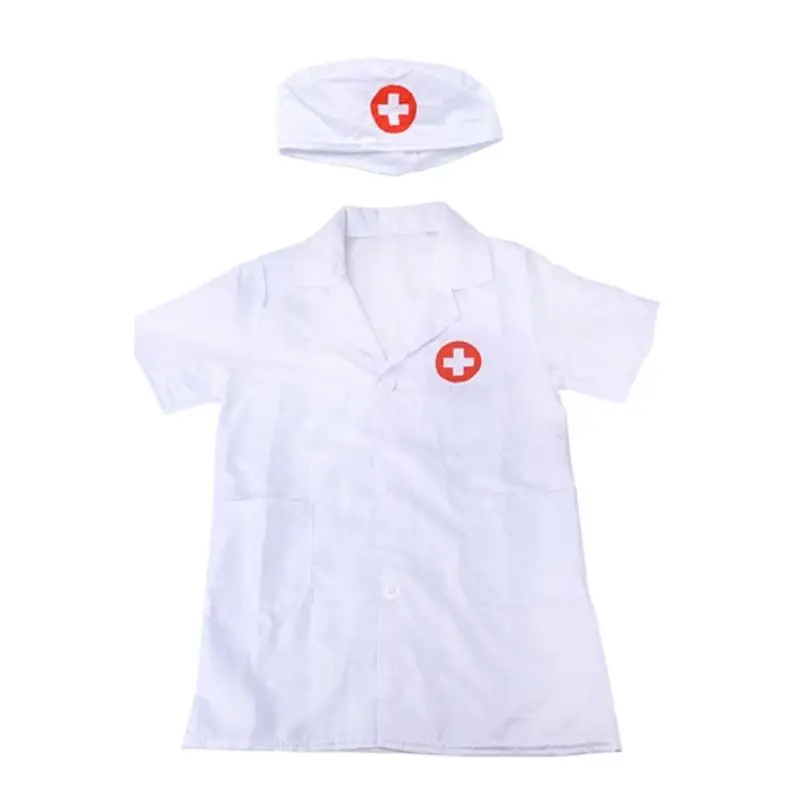 39BD Cosplay Halloween Doctor Costume Doctor Role Play Dressing Up Set Boys Girls