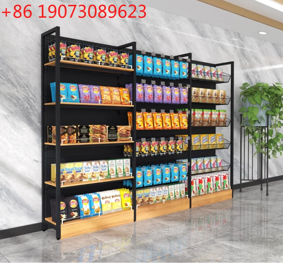 

Steel And Wood Supermarket Shelves Department Store Hook