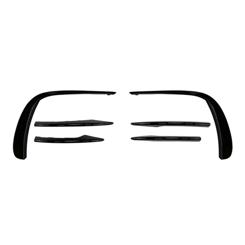 Front Bumper Wind Blade+Wraparound Front Wind Blade Modification Bumper Grille Trim Car for Chic E Class W213 E53 2021+