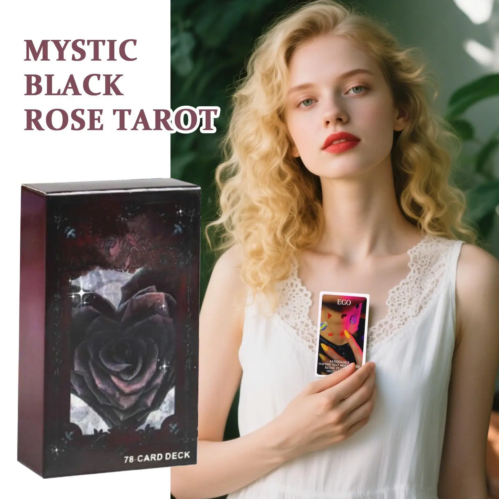 Tarot Cards 78 Pieces Love Theme  Learning Tarot Cards Positive Spirit Oracle Book for Couples Spreads Telling Beginner Seasons