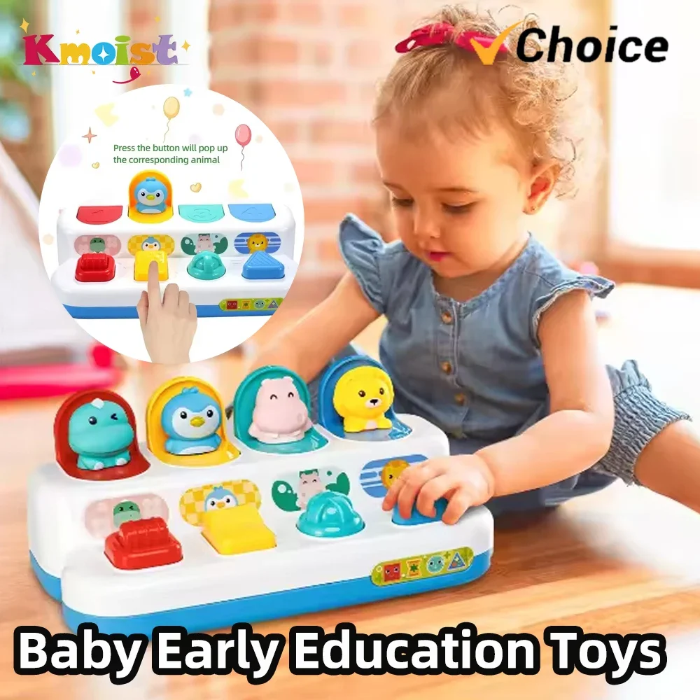 Interruttore del traffico degli animali Macchina da gioco per l'educazione precoce del bambino Flessibilità delle dita dei bambini Scatola di interruttori di sicurezza Giocattoli Regali giocattolo di sviluppo