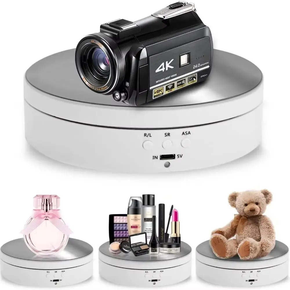 

Multifunctional Rotating Display Stand Automatic Rotation 360° Turntable Photography Display Speed Regulation Turntable
