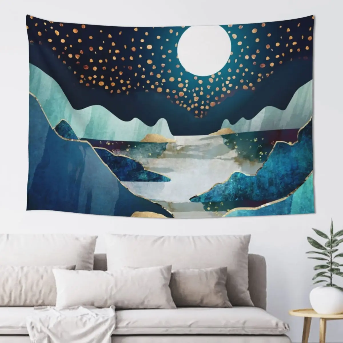 

Moon Glow Tapestry Room Decorations Aesthetics Wall Hanging Decor Tapestry