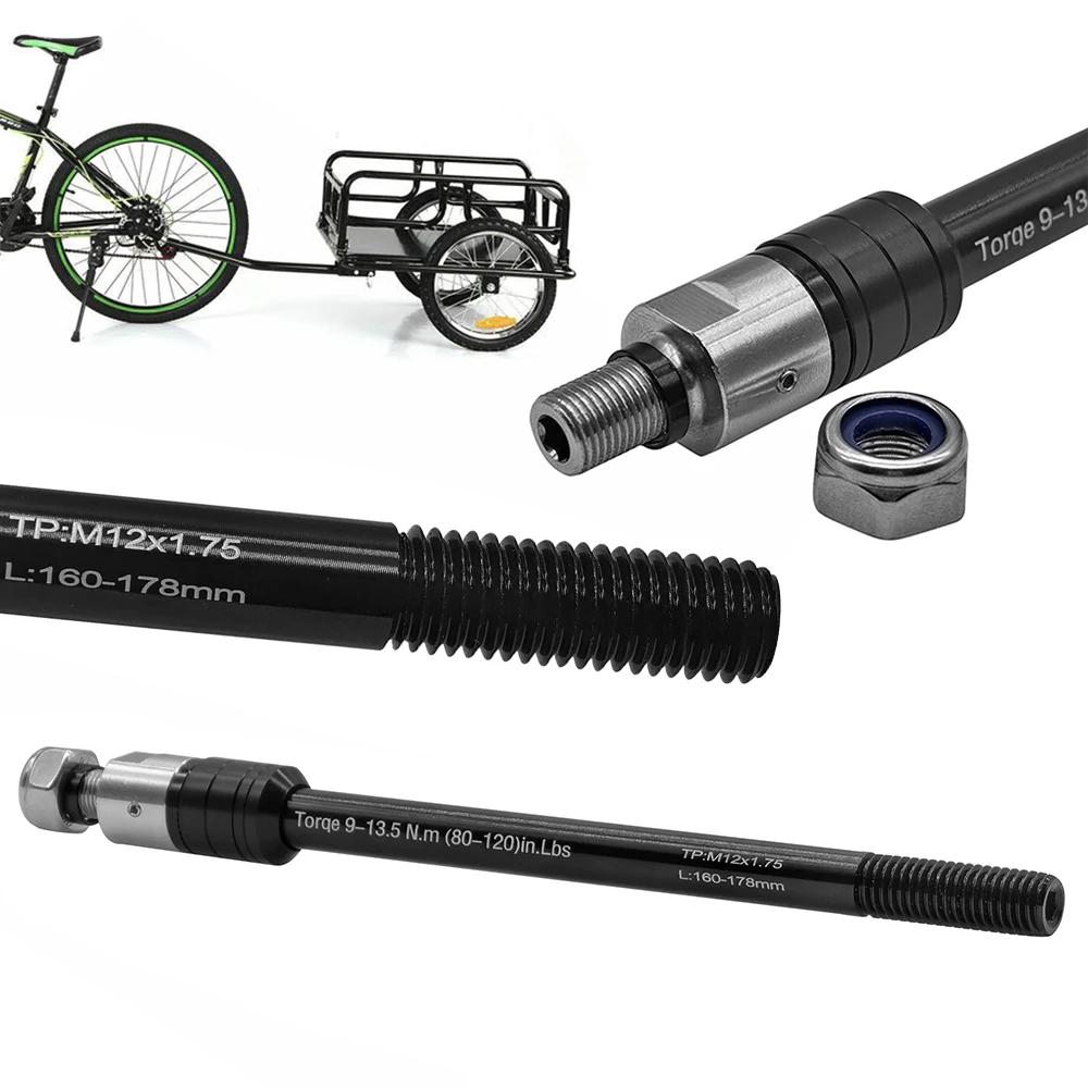 

Bike Trailer Thru Axle Cargo Trailer Kid Trailer Thru Axle Bike Trailer Hitch Axle for Bicycle Trailer Hitchs