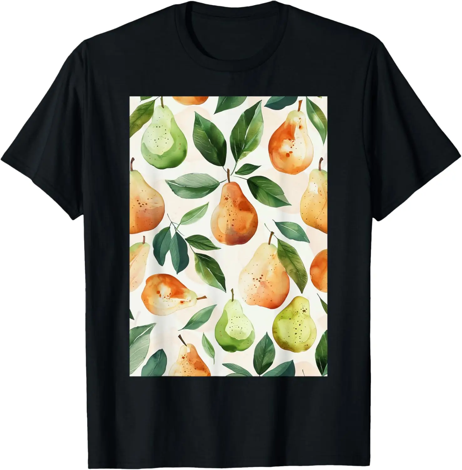 

Vintage Pear Fruit Pattern Art T-Shirt