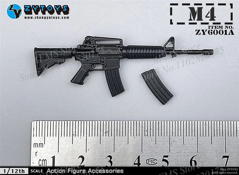 ZYTOYS ZY6001A 1/12 Scale Collectible Figure Gun MP5 M4 AK47 P90 M1887 Anime Dolls Accessory Fit 6Inch Action Figure Soldier view 4