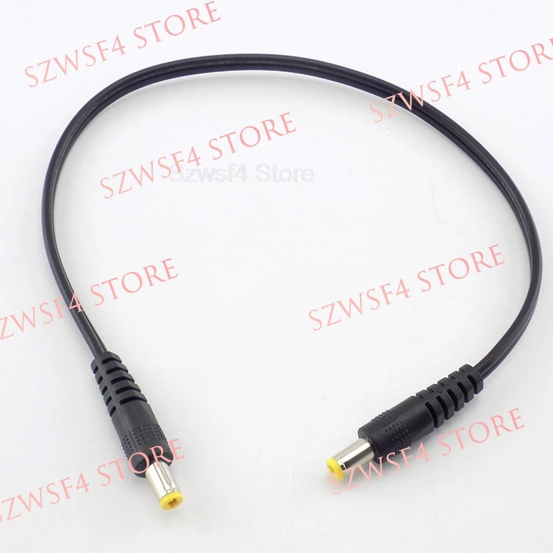 DC 5.5x2.1mm Power Adapter Plug Male To Male Extension Cords Cable 30cm For CCTV Camera Audio DVR Connector LED Strip Light E4