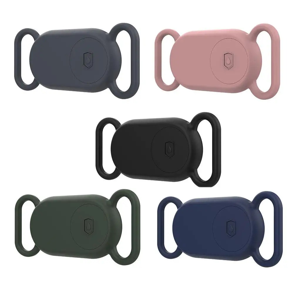 Silicone Cover For Galaxy SmartTag2 Protective Case Skin Cover Keychain Shock Resistant Smart Tag Holder Case For Dogs Cats