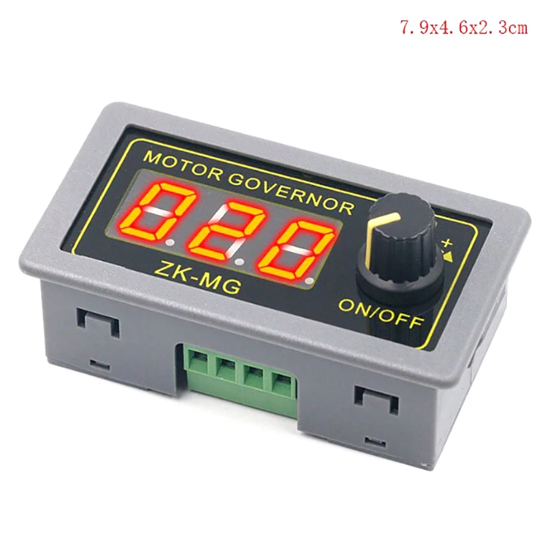 1pc DC 5-30V 12v 24v 5A DC Motor Controller PWM Adjustable Speed Digital Display Encoder Frequency MAX 15A ZK-MG