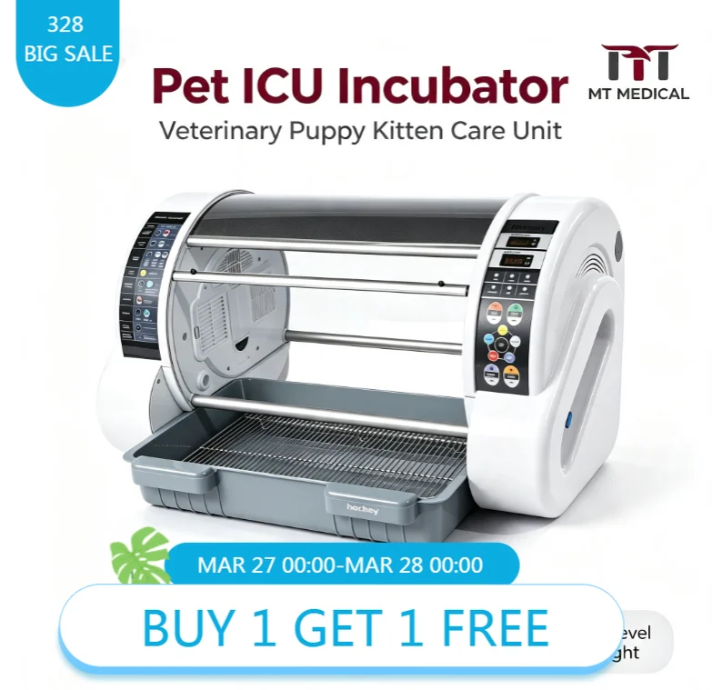 MT MEDICAL Veterinary Newborn Pet ICU Incubator With Humidifier Adjustable‑Temperature For Pet Clinic Use