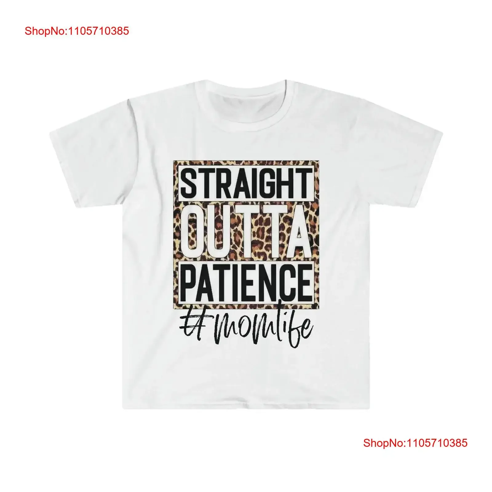 Straight Outta Patience MomLife T Shirt vintage Washed Stretched Breathable Unisex streetwear Top For Everyday Wear Casual