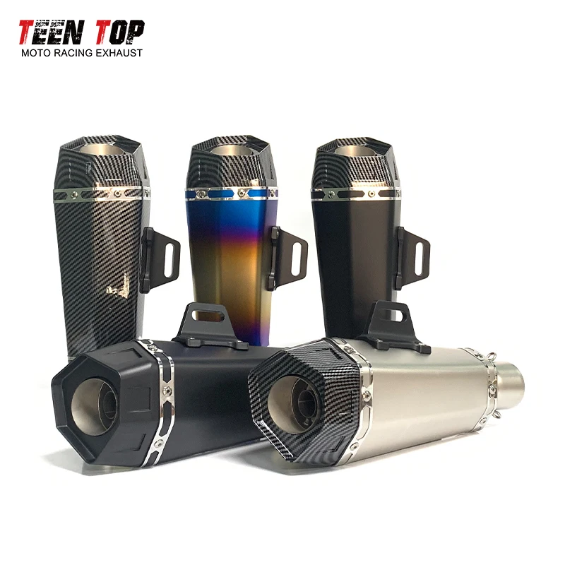 340mm Universal Motorcycle Muffler SRK400 SRK800RR GSX250R SF250 GSR400 BK400 GSXR600 Exhaust Muffler Sport Silencieux DB Killer
