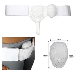 Adult Hernia Pain Relief Recovery Belt Man Inguinal Groin Support Inflatable Hernia Bag with 2 Removable Compression Pads Care