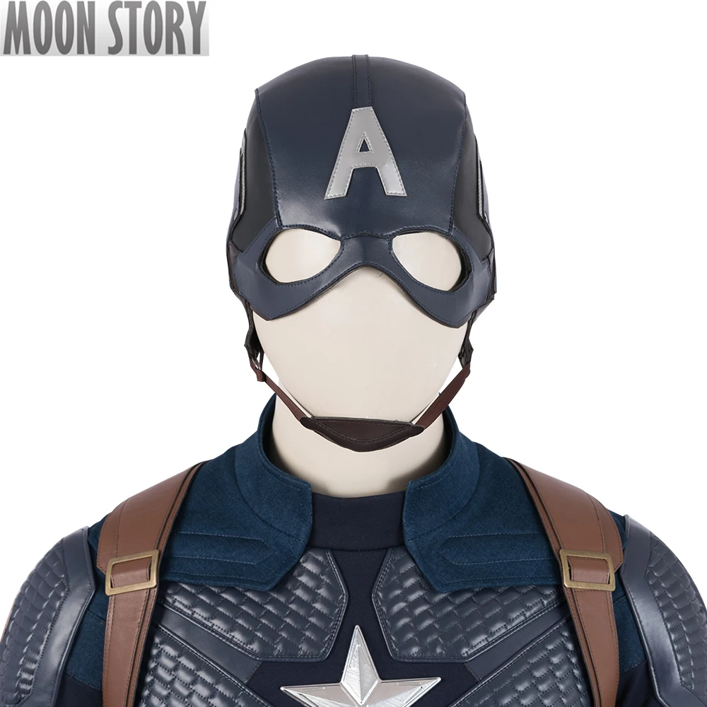 Superhero Captain Cosplay Costume American Battle Suit Steve Rogers With Helmet Gloves Halloween Uniform Outfit Carnival Party