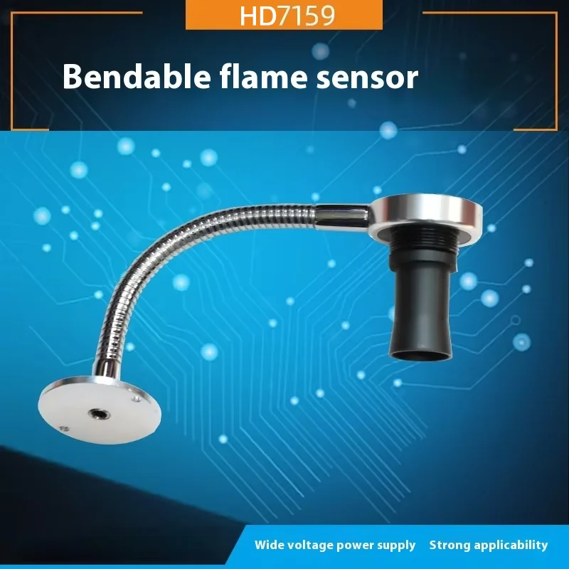 RS485 Bendable Flame Sensor Fire Detector Fire Source Infrared Fire Light Switch Quantity Transmitter