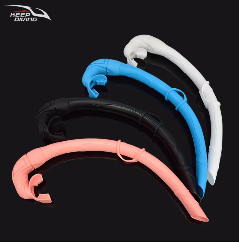 1Pcs Snorkeling Full Silicone Wet Type Snorkel Tube Foldable Snorkel With Buckle Free Diving Scuba Swim Equipment