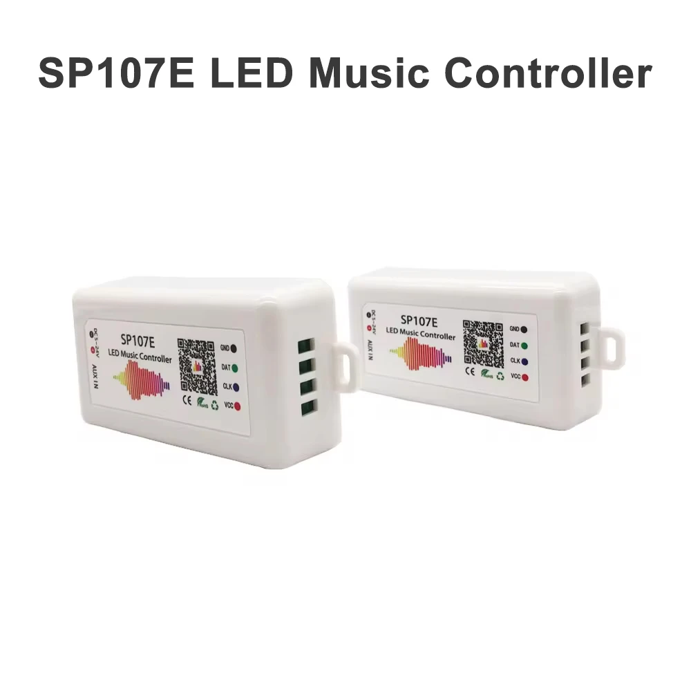 

DC5-24V SP107E Bluetooth Music Controller For Individual Addressable WS2811 WS2812 WS2812B WS2813 WS2815 SK6812 Led Strip Light