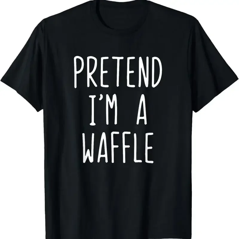 Pretend I'M A Waffle Costume Halloween Lazy Easy T Shirt