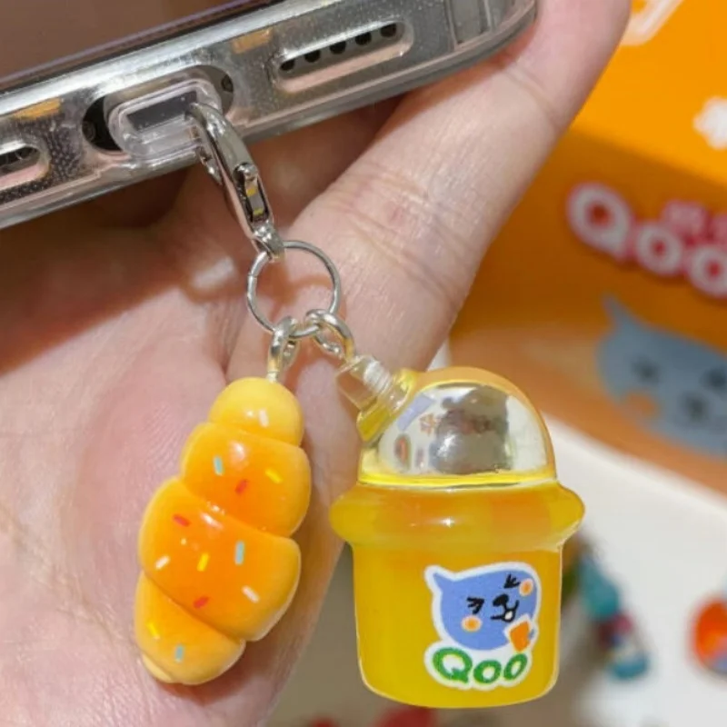 

Синяя капля воды, мультяшный сок, цепочка для телефона, пылезащитная заглушка, украшение, брелок для наушников, подвесные украшения, друг, Рождественский подарок